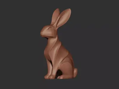 Rabbit Sculpture  3D print model