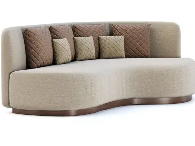 Stefa restaurant loveseat by Bpoint Design  3D model