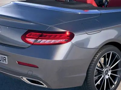 Mercedes C-class AMG Cabrio 2019 3D model