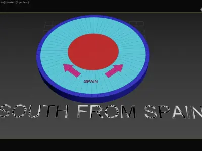 Regarding the Lost South - Land beyond the North Pole - Concept 3D model