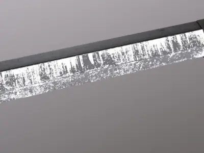 Brooklyn Awning Variation Light Low-poly 3D model