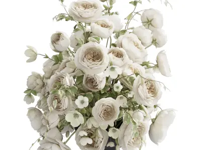 Flower In Vase 60 3D model