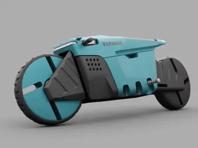 E-BIKE 2 RIGGED 3D model