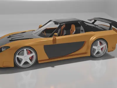 Veilside rx7  3D print model