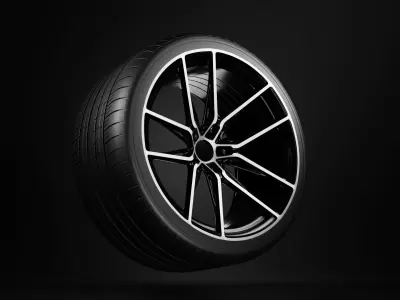 Sport car disk from the wheel 3D model