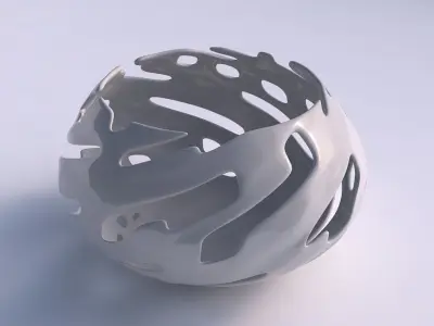 Bowl squeezed twisted with smooth cuts 3D print model