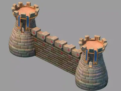 Game main city - Tower 3D model