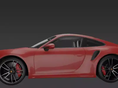 Porsche 911 Turbo S - 3D Model 3D model