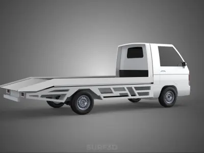 FLATBED TOW TRUCK TOWING TOWTRUCK PICK UP L300 RECOVERY VEHICLE 3D model