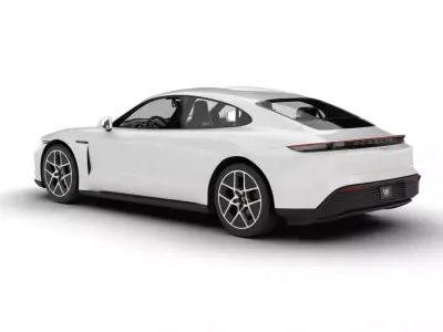 Porsche Taycan 2025 3d model 3D model