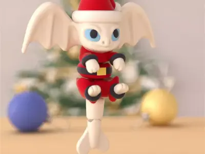Lady Claus Light Fury - Articulated Version and Keychain 3D print model