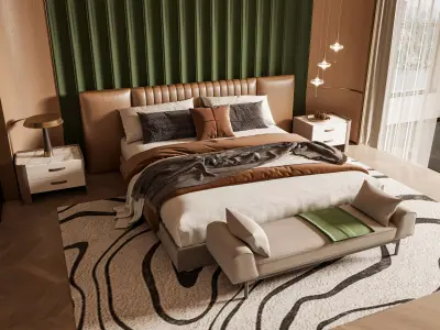 Master bedroom 3D model 3D model