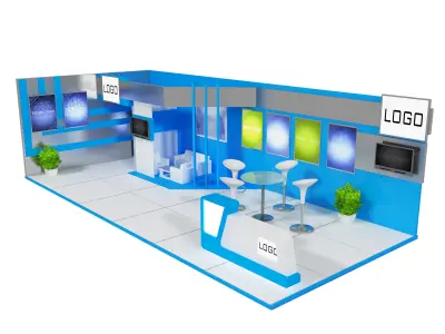 Booth Exhibition Stand a26 3D model