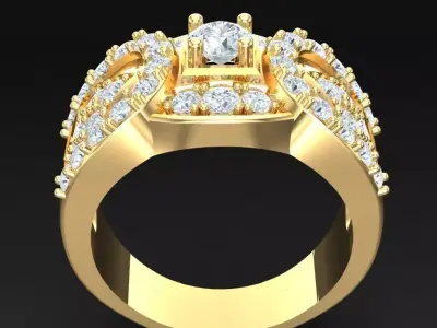 Luxury Men Rings Designs 5MR074 3D print model