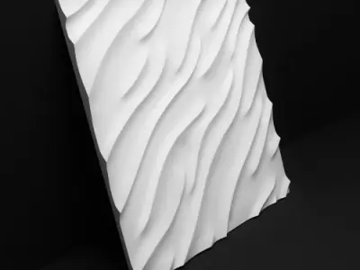 3d panel wave3 3D print model