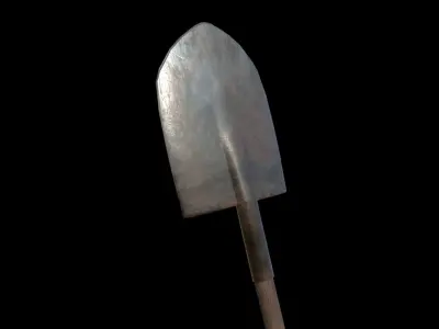 shovel Low-poly 3D model 20