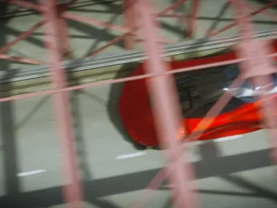 Futuristic Animated Car Scene Low-poly 3D model