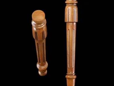 Classic leg 005 3D model