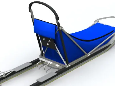 Dog Sled 3D model