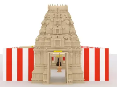 indian Temple 3D model
