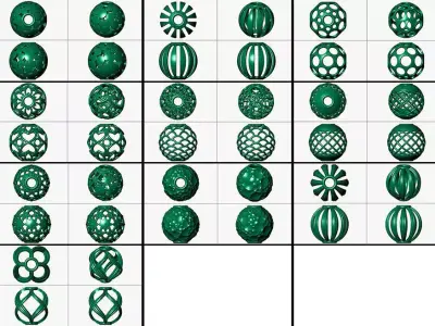 spherical beads 3D print model purchase