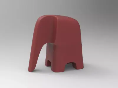Olifant Ornamental Low-poly 3D model
