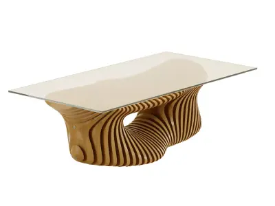 Parametric coffee table 02 3D model