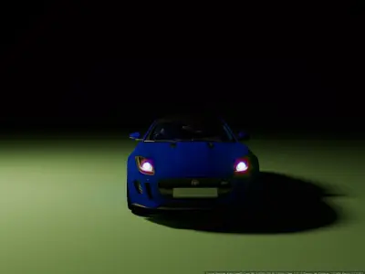 Jaguar F type R 3D model