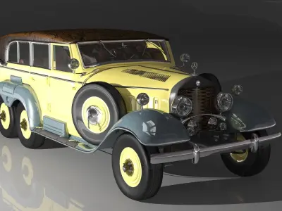 mercedes 1938 3D print model