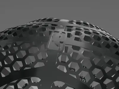 Airless Wilson Basketball ball 3D print model