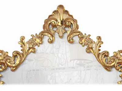 Classic mirror 004 3D model
