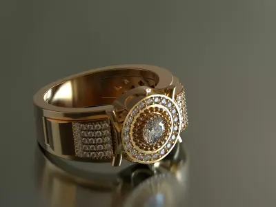 Golden Ring Men - Rolex 3D print model