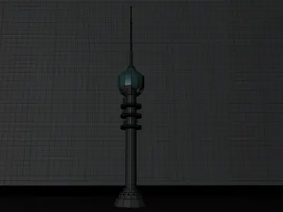 Burj Baghdad 3D Model Low-poly 3D model