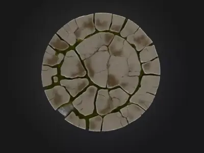 Forgotten Arena Platform Low-poly 3D model