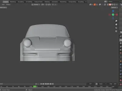 3d printed porsche model 3D print model