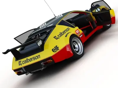 Renault Alpine A310 Rally Car 3D model