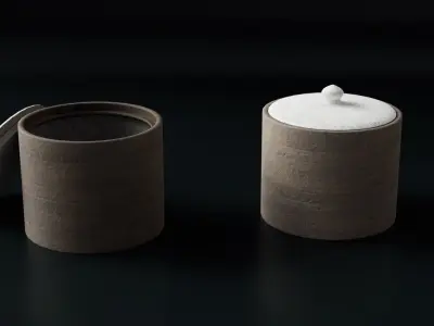 Ceramic Cup Low-poly 3D model