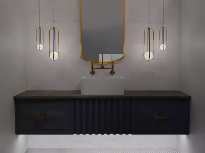 Simple bathroom  3D model