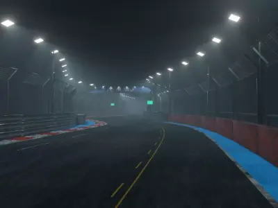Car Race Track 3D model