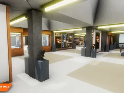 Art gallery Vol4 - modern exposition 3D model