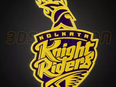Kolkata Knight Raiders logo - Cinematic - 3D print 3D model