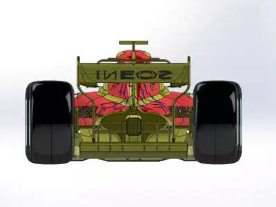 Mercedes-amg-formula-1-car 3D model