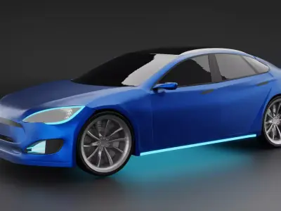 Car tesla 3D Model 3D model
