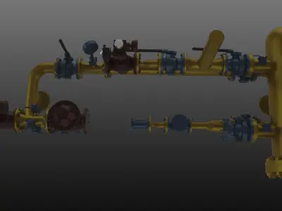  Gas station 3D model