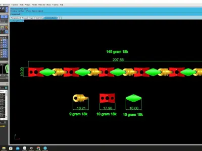 Luxury Alternating Link Chain Jewelry Model 4188 3D print model