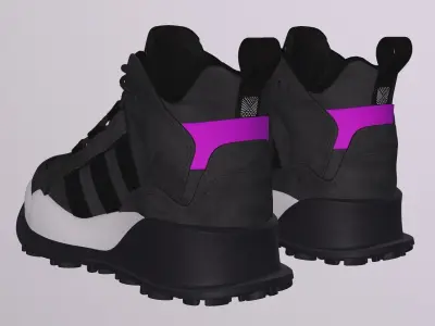 ADIDAS WINTER BOOST SHOES PBR Low-poly 3D model
