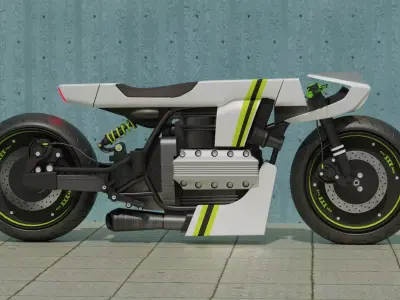 Sci-fi Bike concept 3D model