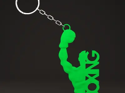 Boxer Keychain 3D print model