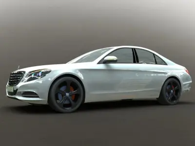 mercides benz 2013  Low-poly 3D model