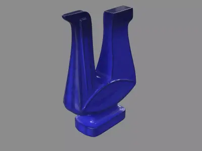 Cobalt Bird 3D model